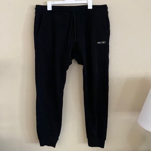 Hurley XL Black Slim-Fit Joggers